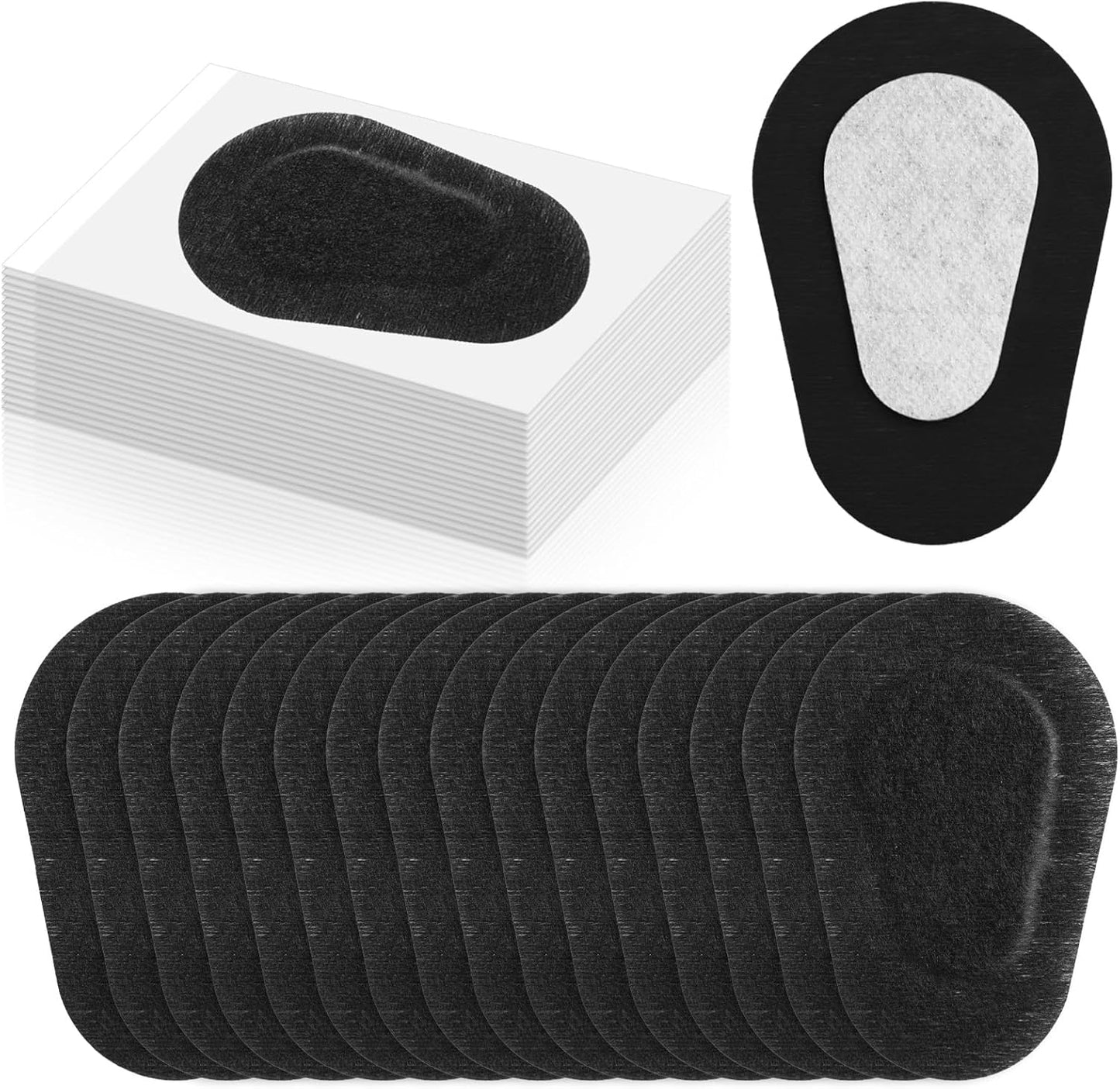 Panitay 40 Pcs Adhesive Eye Patches for Adults Disposable Breathable Medical Eye Patch for Amblyopia Lazy Latex Free Adhesive Bandages for Men(3.3 x 2.3 Inch,Black)