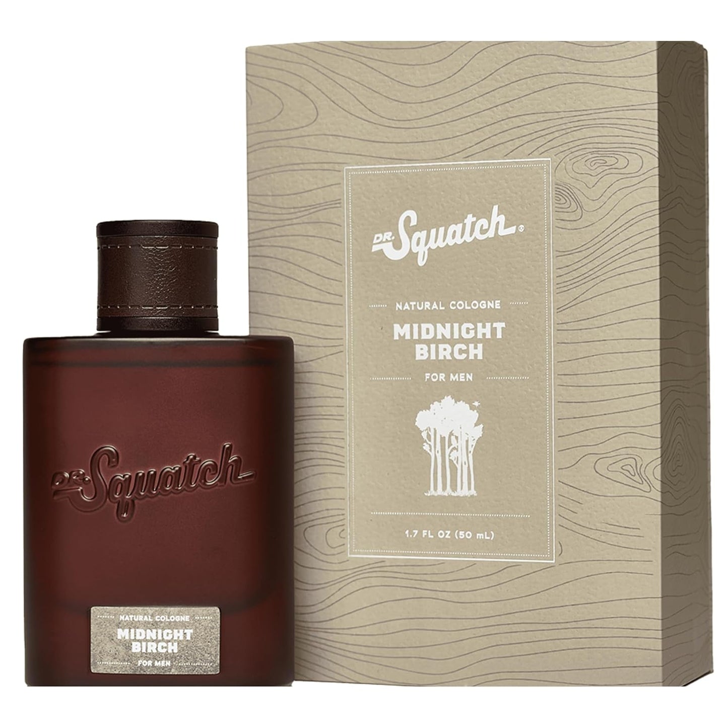 Dr. Squatch Natural Cologne for Men - Scent-Lock Technology and Sustainably-Sourced Ingredients - Midnight Birch Cologne (1.7 fl oz)