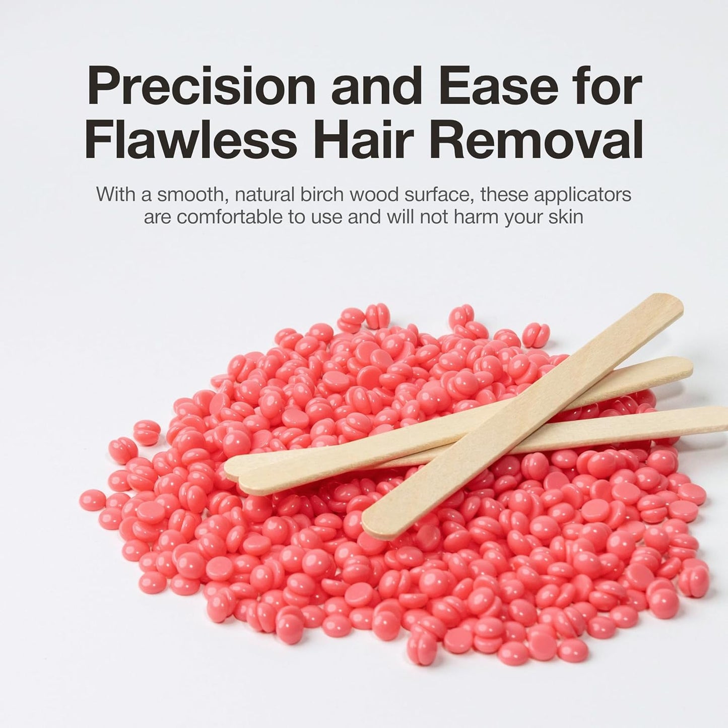 Curacoro Waxing Spatula Sticks 50 Pcs – Natural Birch Wood for Eyebrow, Lip, Nose & Body Hair Removal – Esthetician Supplies for Spa & Home Use (Small Size)