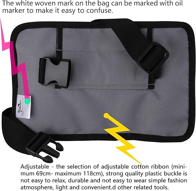 Massage Bottle Bag Massage Therapist Holster Massage Lotion Holster Massage Oil Holster (3 Bottle, Grey)