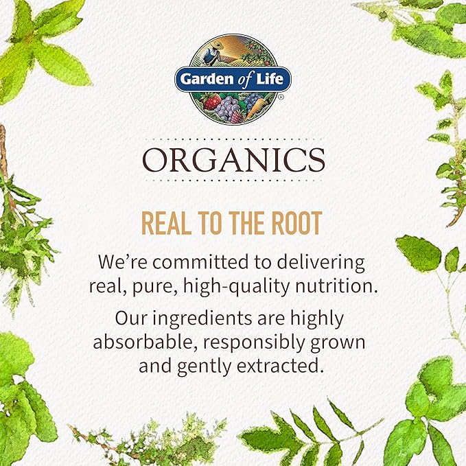 Garden of Life Organics Women’s Prenatal Multivitamin with Vitamin D3, B6, B12, C & Iron, Folate for Energy & Healthy Fetal Development – Organic, Non-GMO, Gluten-Free, Vegan, 30 Day Supply
