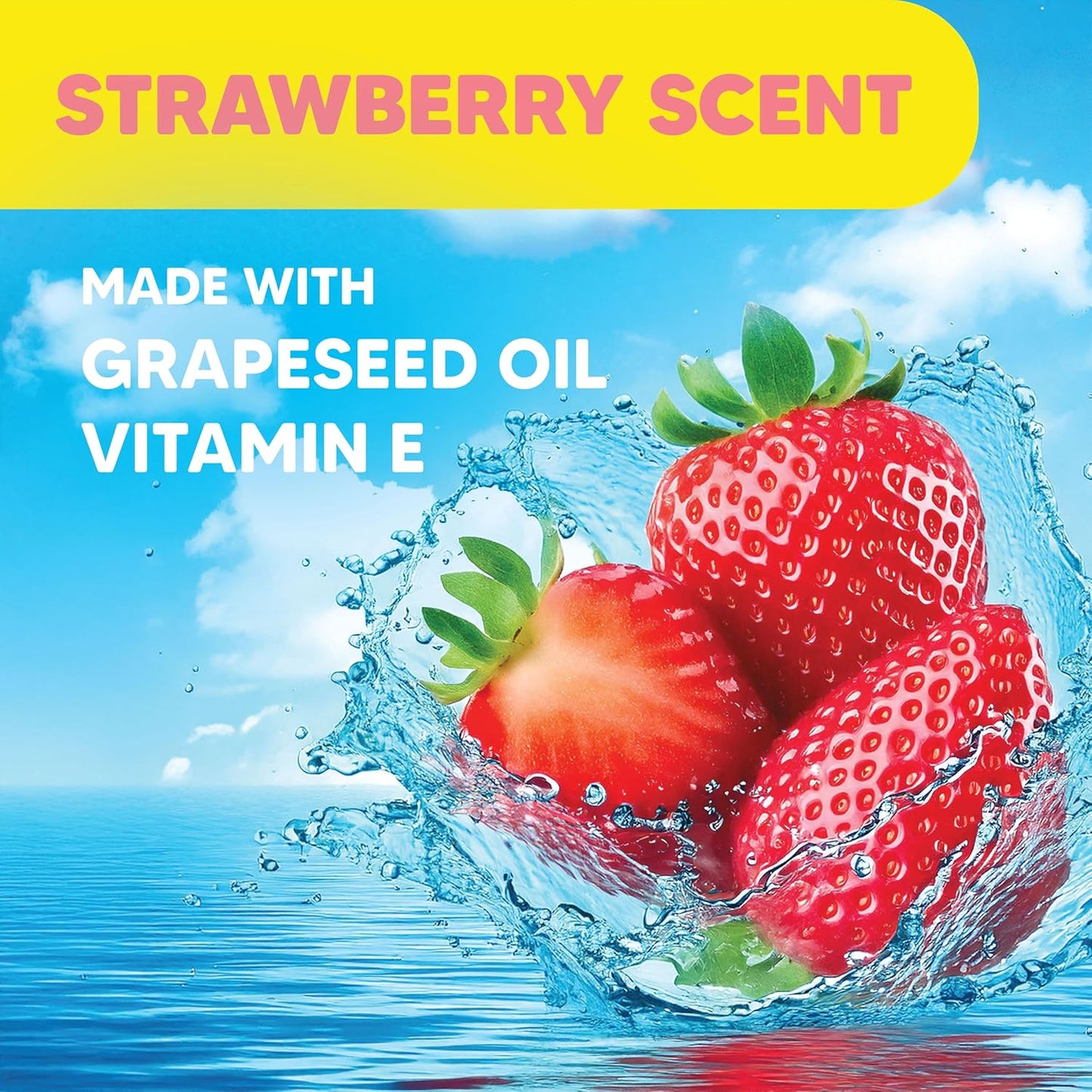 Onyx Professional Nail Polish Remover with 7 inch Nail File, Strawberry Scent, Made in USA, 16 fl oz - Moisturizing Formula, Acetone-based Gel Polish Remover, Enhanced with Vitamin E, Grape Seed Oil