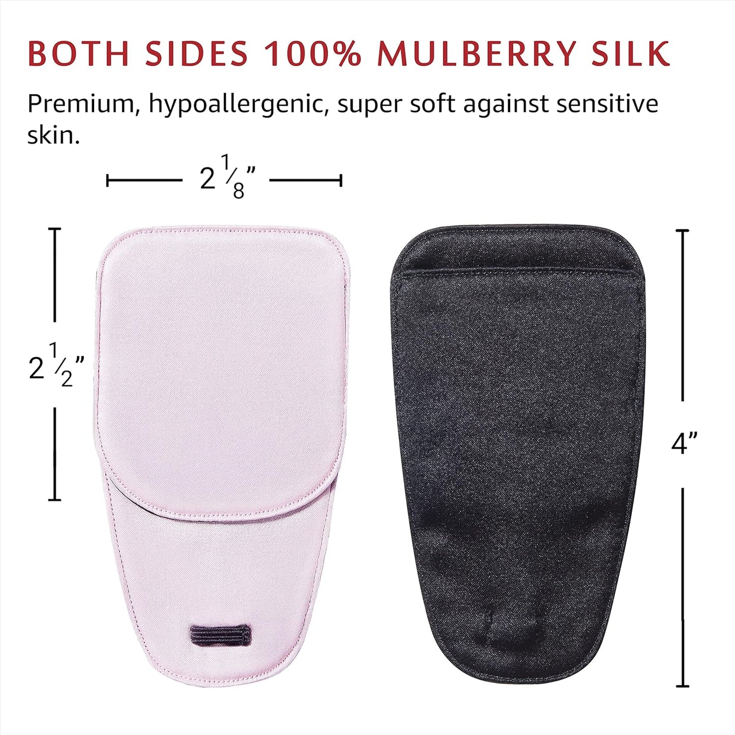 Astropic Large Silk Eye Patch for Adults Kids Big Glasses to Cover Either Eye (Large, English Rose Pink)