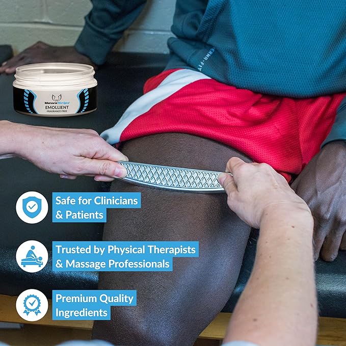 8oz Massage Emollient, Unscented, Emollient for IASTM and Massage, Soft Tissue Mobilization & Lubrication for Massage Therapy, Shea Butter, Oil Based, Vegan, Cream Alternative, Pack of 10