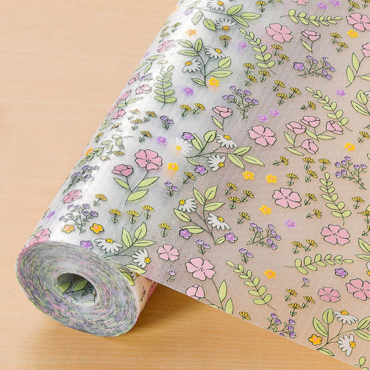 INNOLITES Shelf Liner, Non-Adhesive Floral Cabinet Drawer Liner for Kitchen, Waterproof Oil-Proof, EVA Easy to Clean & BPA-Free (23.6" x 118")