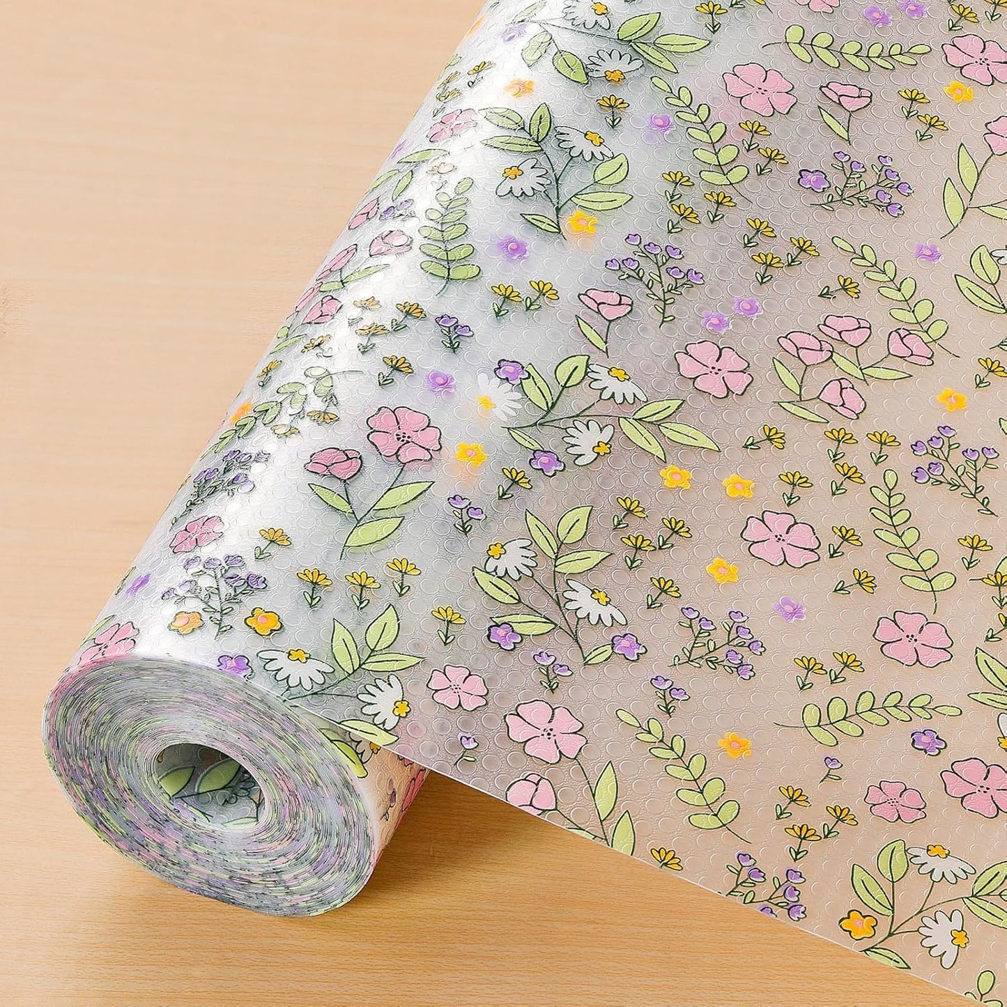 INNOLITES Shelf Liner, Non-Adhesive Floral Cabinet Drawer Liner for Kitchen, Waterproof Oil-Proof, EVA Easy to Clean & BPA-Free (11.8" x 236")