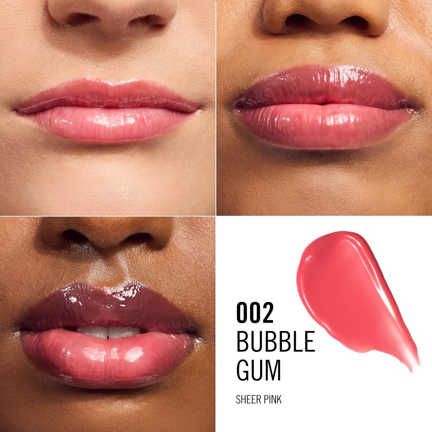 Rimmel London Oh My Gloss Butter Me Up Lip Butter Balm 003 Bubble Gum, Hydrating Lip Balm, Tinted Lip Balm, Lip Care, Hydration, Nourishing, Squalene