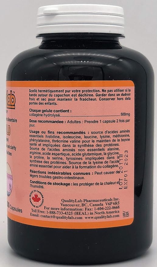 Skin Gold 500 mg 200 Capsules (Made in Canada)