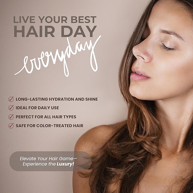 Collagen Hair Mask for Damaged Hair - Intense Hydration and Repair Formula, Boosts Growth and Thickness - Perfect for Both Curly and Dry Types, 33.8 oz