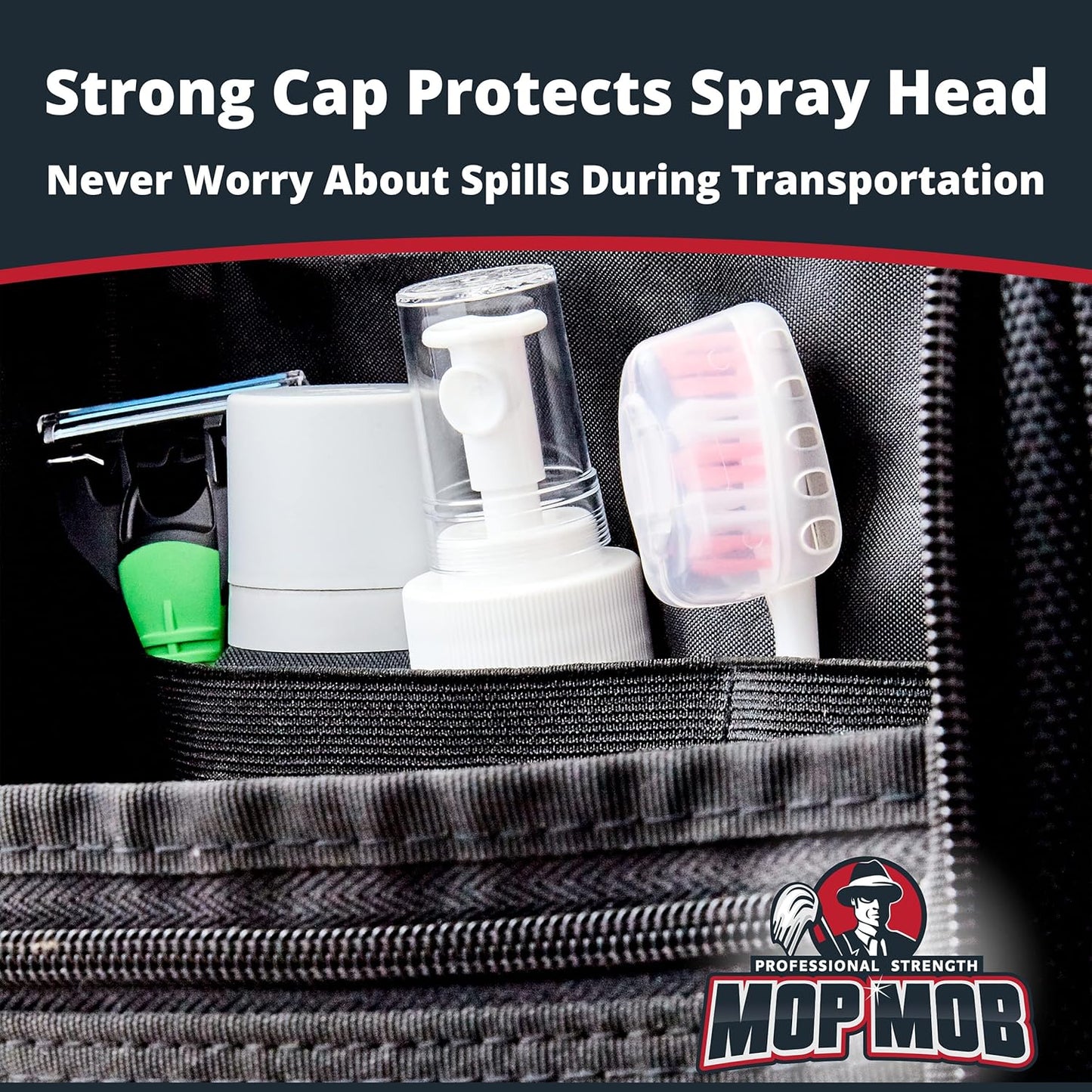 Leak Proof Fine Mist Spray Head 3 Pk. Plunger Sprayer Replacement Cap for Large Bottles, BPA-free 24/410 Thread Fingertip Pump Mister Top with 9.25 in. Tube for Home, Cleaning, Beauty + Hair Care