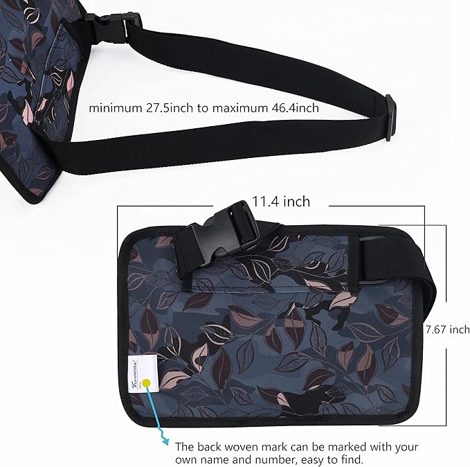 Massage Oil and Lotion Bottle Bag Holster for Massage Therapists (TH3KD-Ash Leaves)