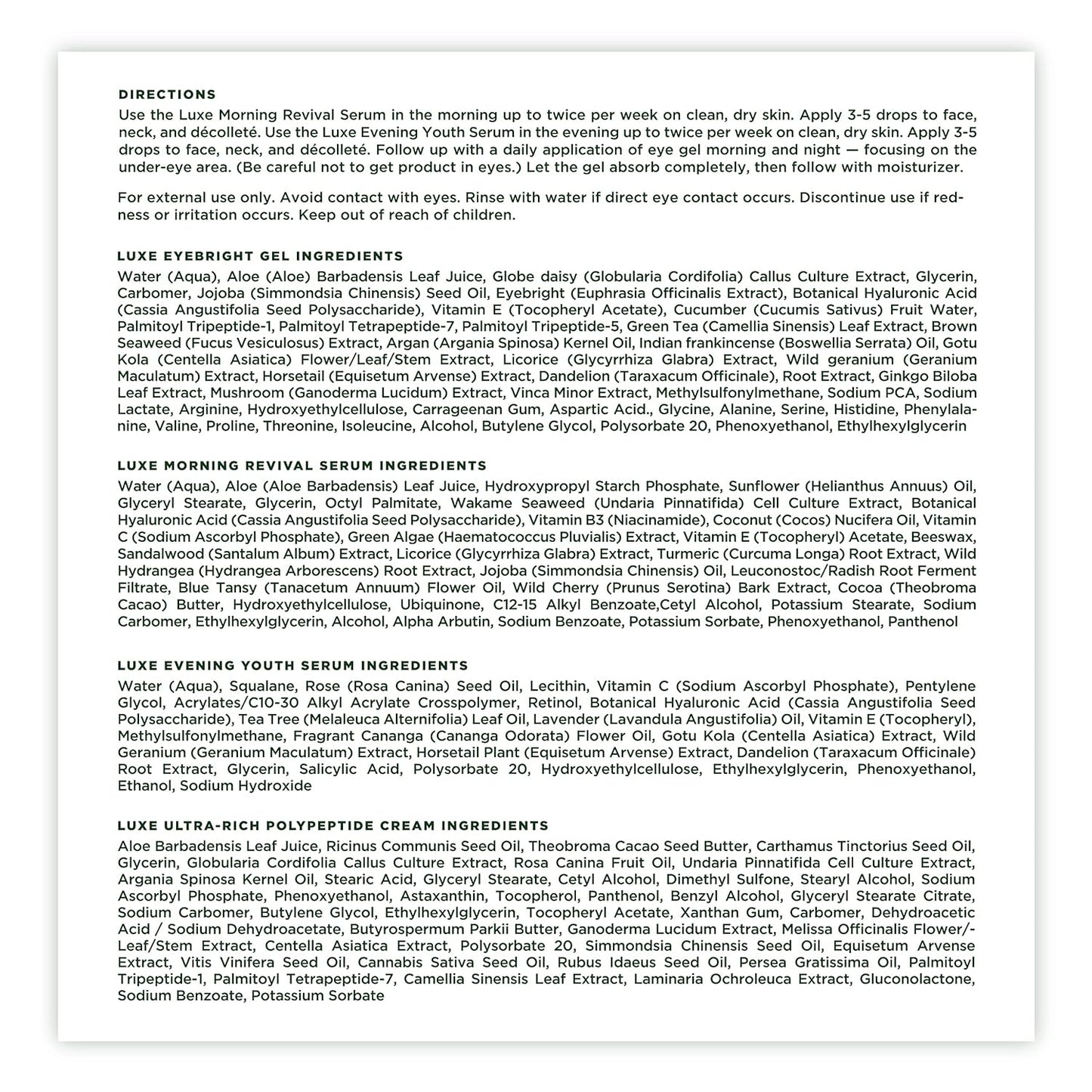 Tree of Life Beauty Ultimate Skin Care Set, Brightening, Firming, Hydrating, Moisturizing, Brightening, Complete Face Care Regimen - Evening Youth Serum and Cream 4 Pack