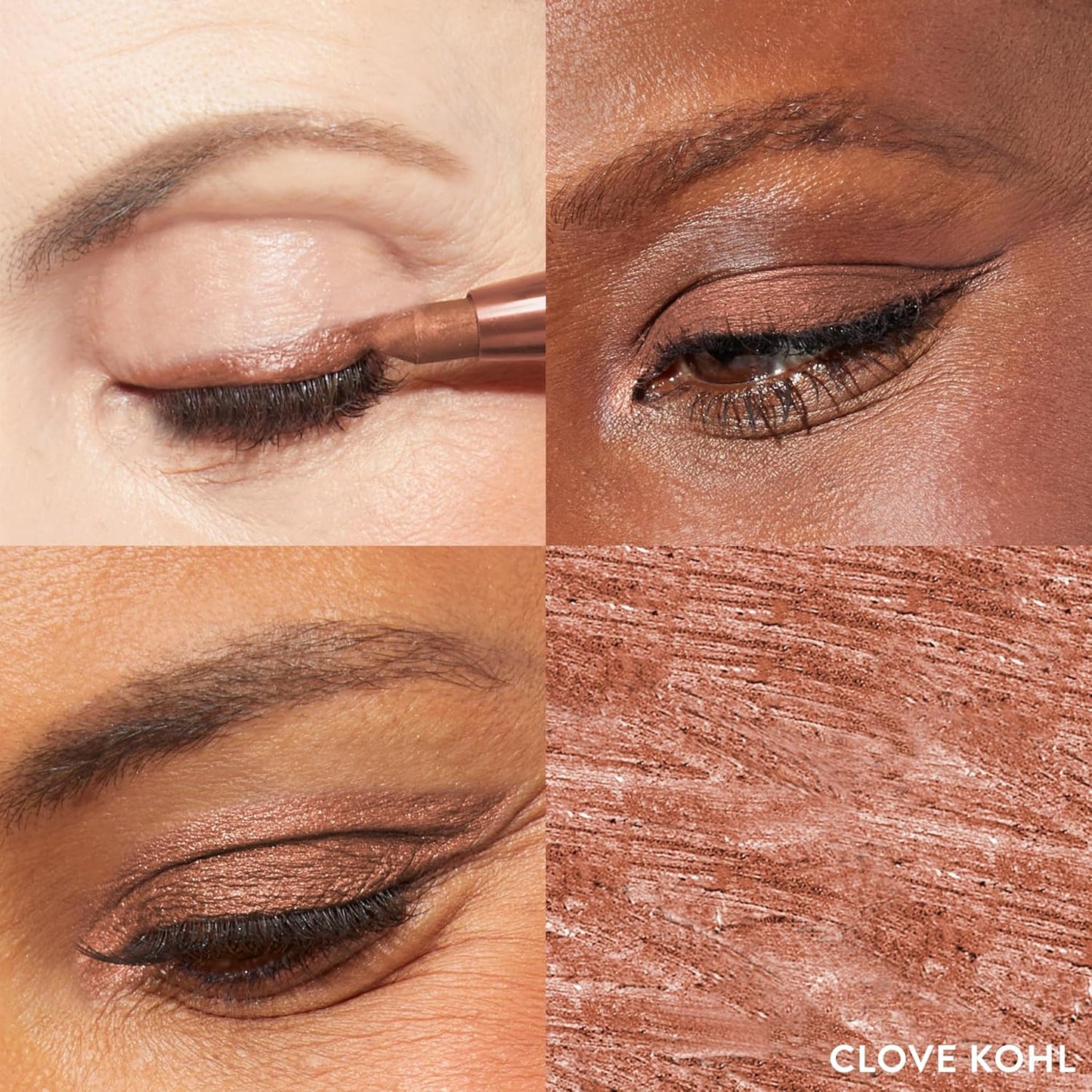 LAURA GELLER NEW YORK Kajal Longwear Kohl Eyeliner Pencil - Clove Kohl - Caffeine and Vitamin E - Smooth & Blendable Liner - Built-In Sharpener