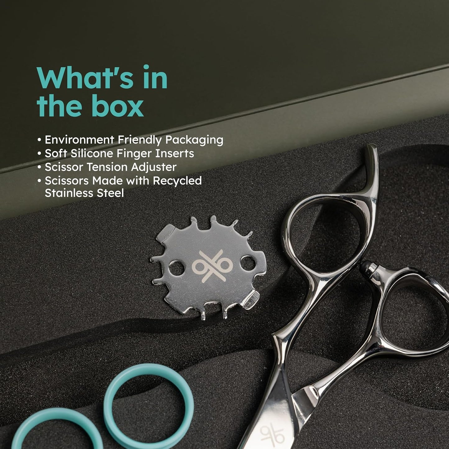 K9 6" 3-in-1 Professional Thinning Shears – Adjustable Thinning Rate (15%, 25%, 35%), Barber Shears Made with Premium VG10 Steel, Lightweight, Razor-Sharp, Ergonomic Handle for Hairstylists