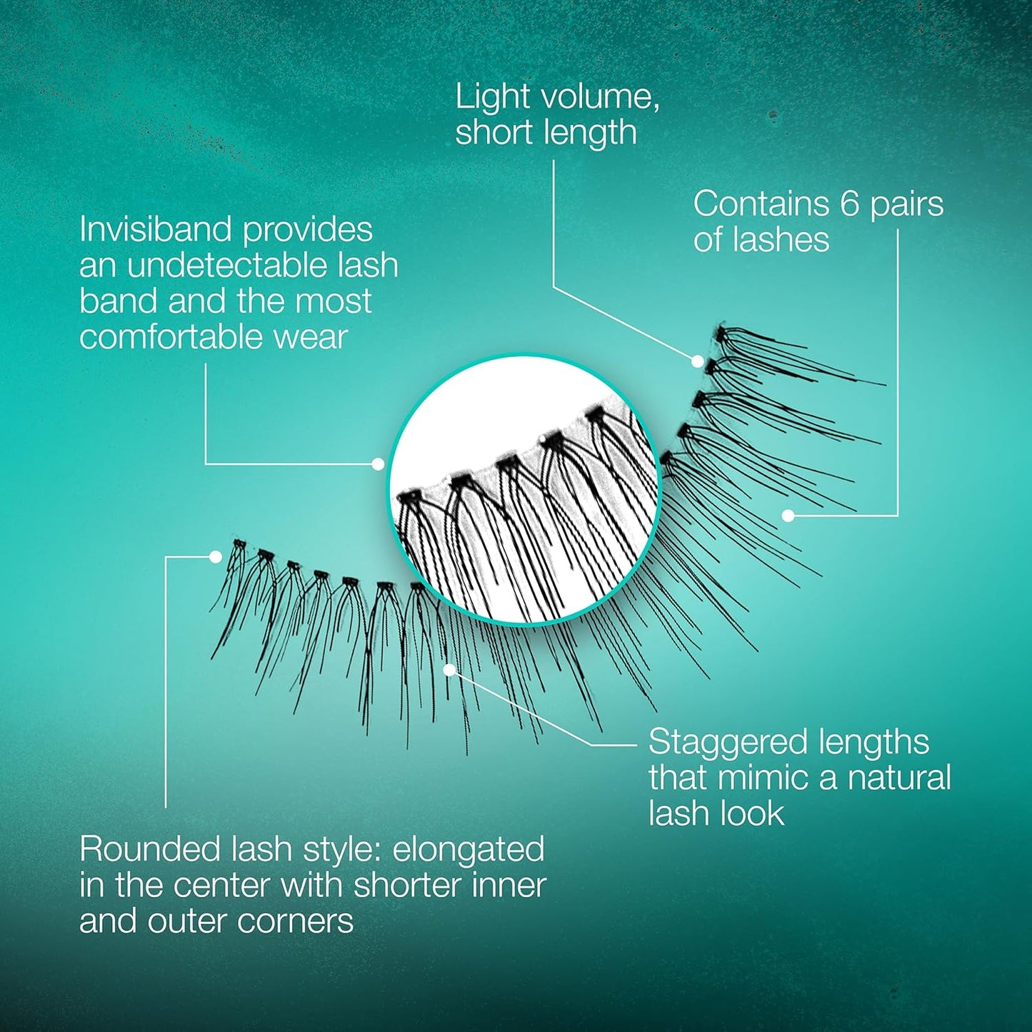 Ardell False Eyelashes, Natural Lashes 110 - Lightweight Reusable Strip Lashes, Eye-Lifting Effect, 5 Pairs + Bonus Pair