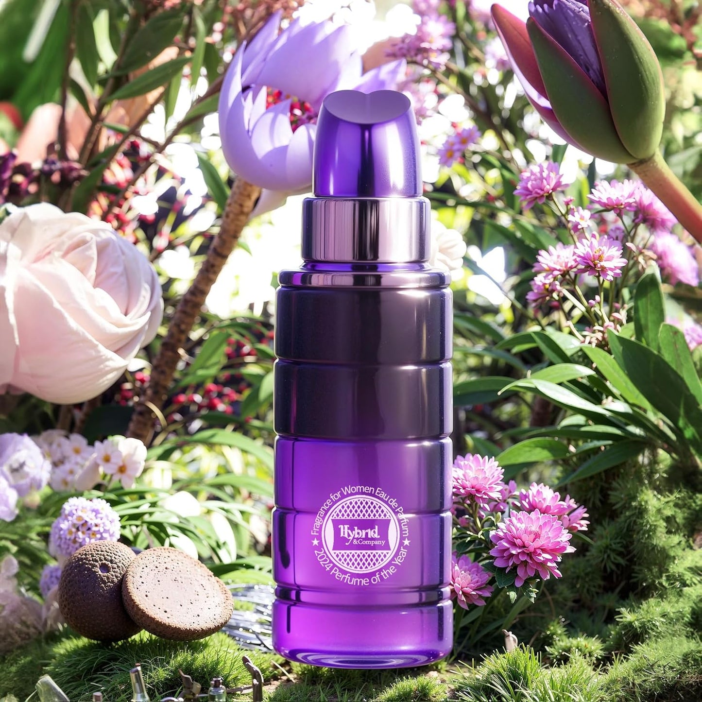 Hybrid & Company Women Lipstick Fever Violet Eau De Parfum Vaporisateur Natural Spray 2.5 Fl Oz