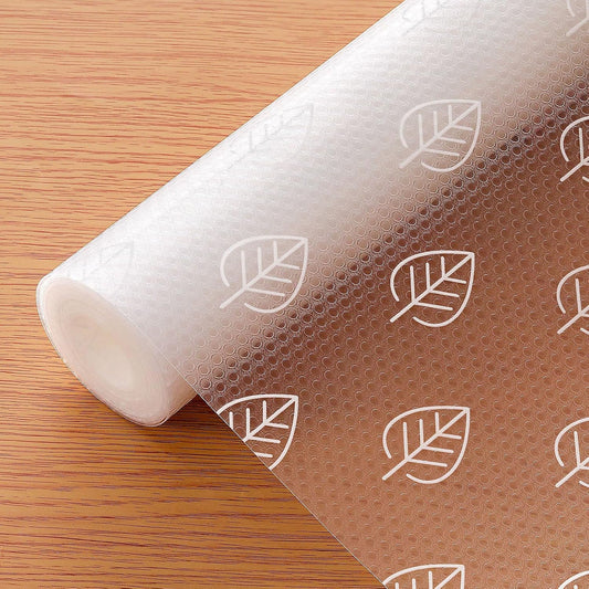 Cooyes Shelf Liners for Kitchen Cabinets, Waterproof and Oil-Proof Kitchen Cupboard Liner, Refrigerator Liners and Plastic Drawer Mats EVA Non Adhesive Shelves