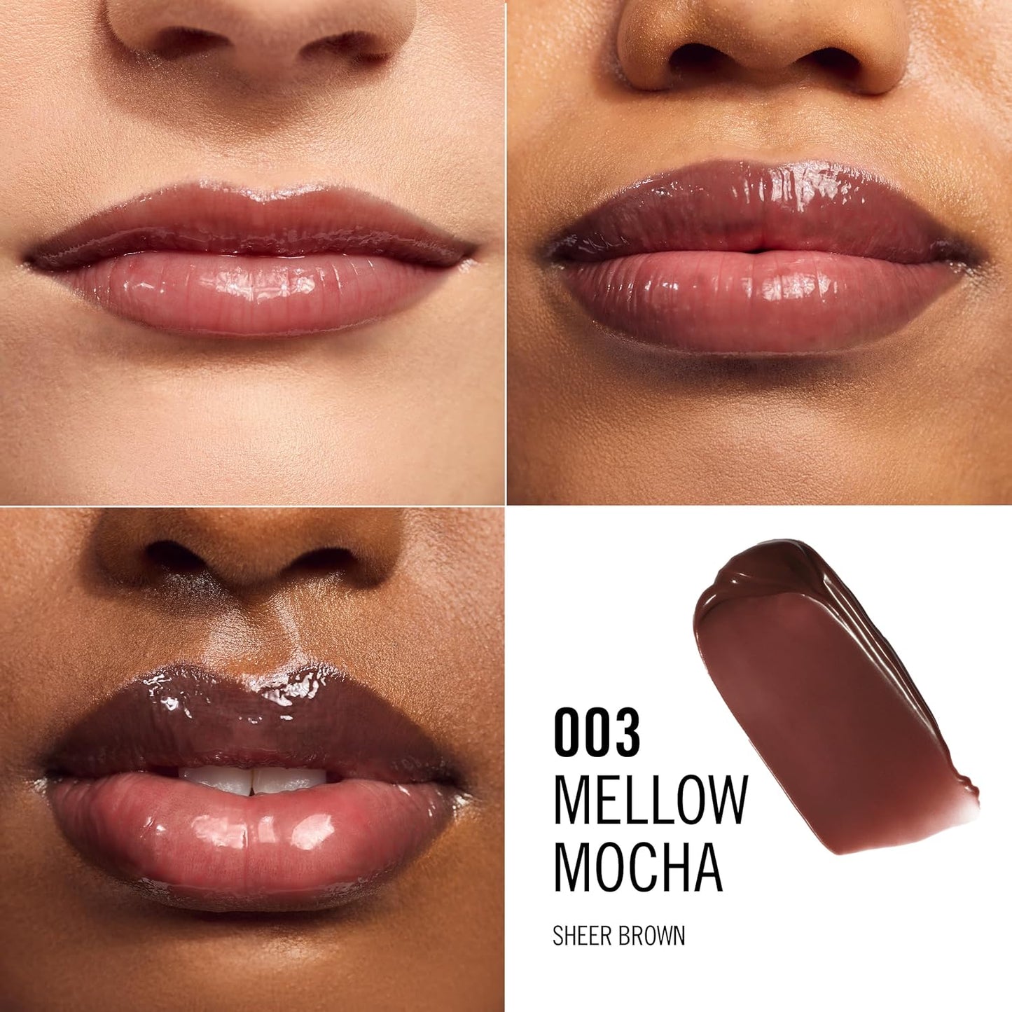 Rimmel London Oh My Gloss Butter Me Up Lip Butter Balm 004 Mellow Mocha, Hydrating Lip Balm, Tinted Lip Balm, Lip Care, Hydration, Nourishing, Squalene