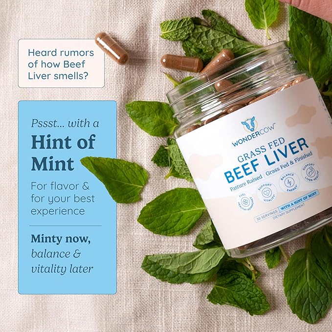 Bioactive Collagen w/Bovine Colostrum Powder + Grassfed Beef Liver Supplement Capsules