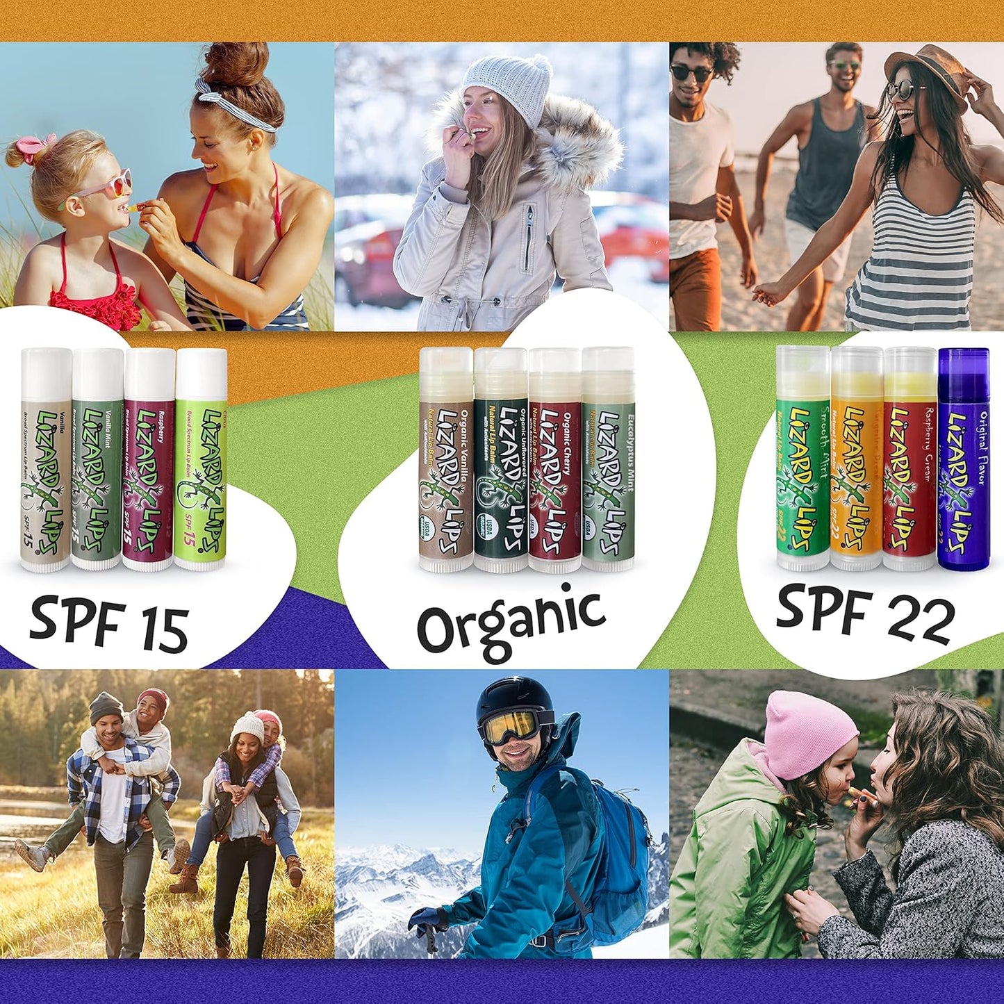 Lizard Lips SPF 15 Lip Balm (Vanilla Mint)