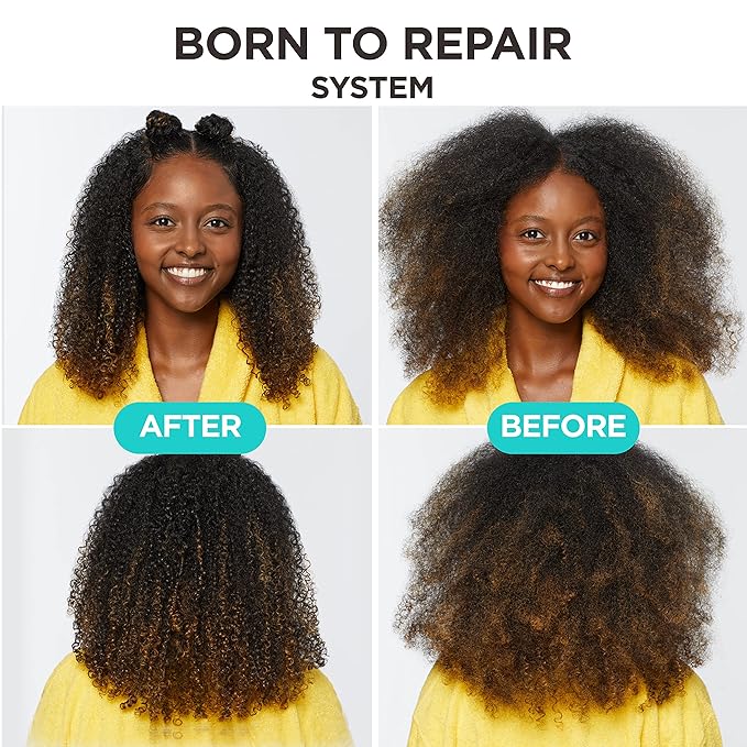 Carol's Daughter Born To Repair 60-Second Moisture Hair Treatment, Hydrating, Detangling Hair Care for Curls with Shea Butter, 6.8 Fl Oz