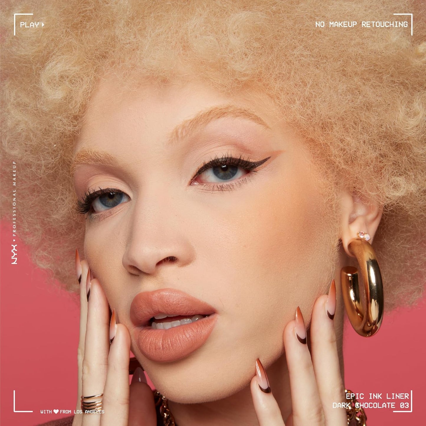 NYX PROFESSIONAL MAKEUP Epic Ink Liner, Waterproof Liquid Eyeliner with Vegan Formula - Dark Chocolate (Dark Brown Matte)