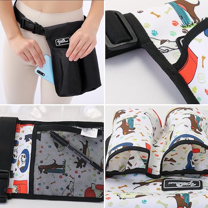 Massage Bottle Bag Massage Oil Bag Massage Therapist Holster Massage Lotion Holster Massage Oil Holster (YR-2KD-XiaoGou）