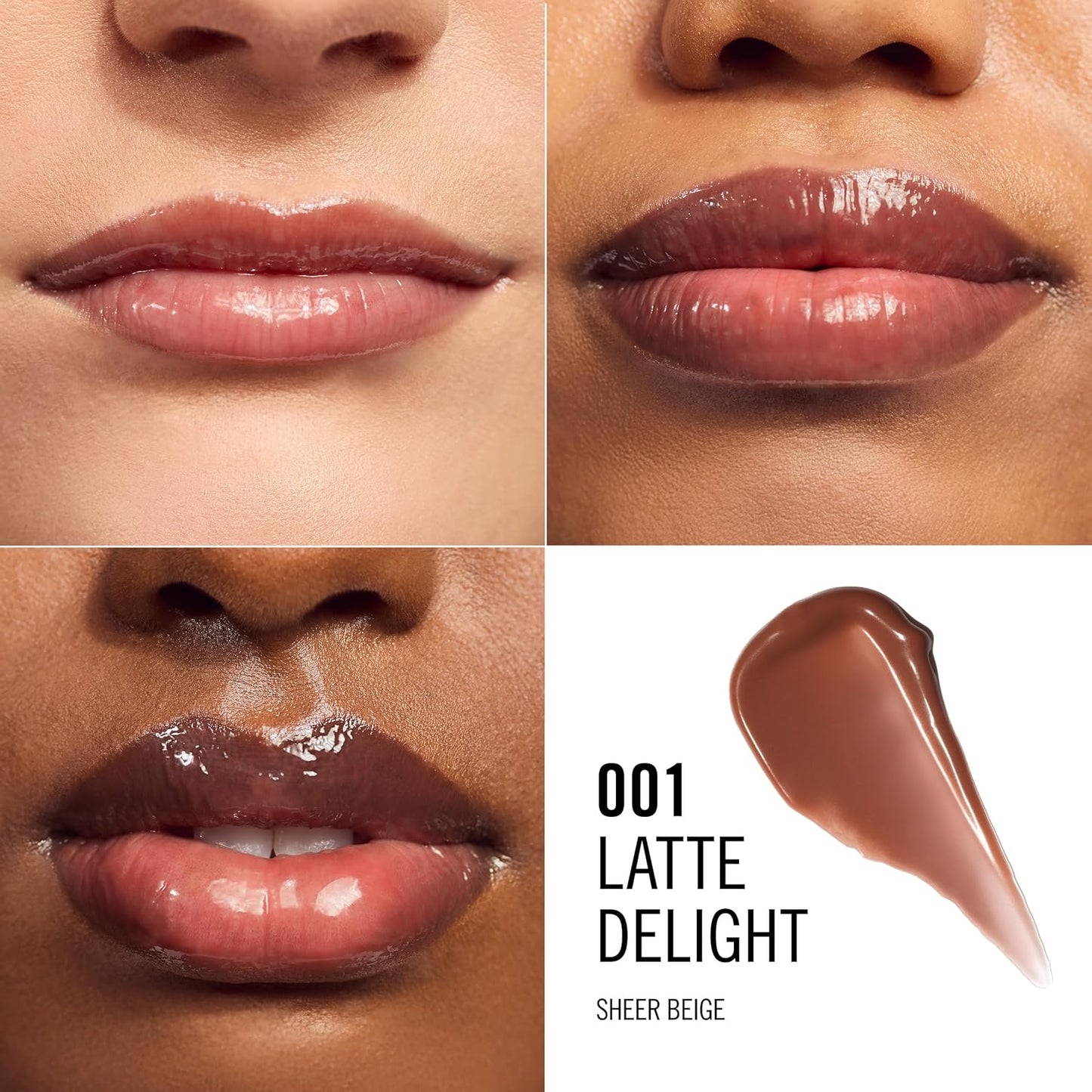 Rimmel London Oh My Gloss Butter Me Up Lip Butter Balm 002 Latte Delight, Hydrating Lip Balm, Tinted Lip Balm, Lip Care, Hydration, Nourishing, Squalene