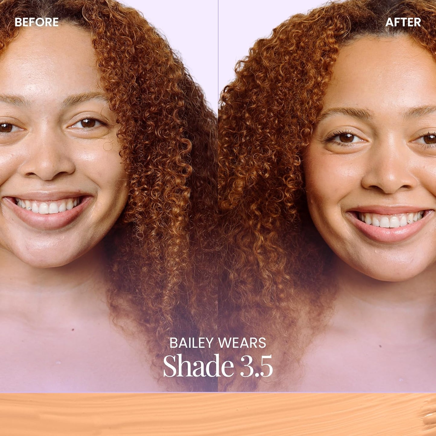 Naked Sundays BeautyScreen™ SPF 50 Mineral Peptide Foundation Tint 2-in-1 Skin Tint & Mineral Sunscreen- Radiant, Buildable Coverage, Acne-Safe (3.5 Light Medium Cool, 1.01 Oz)