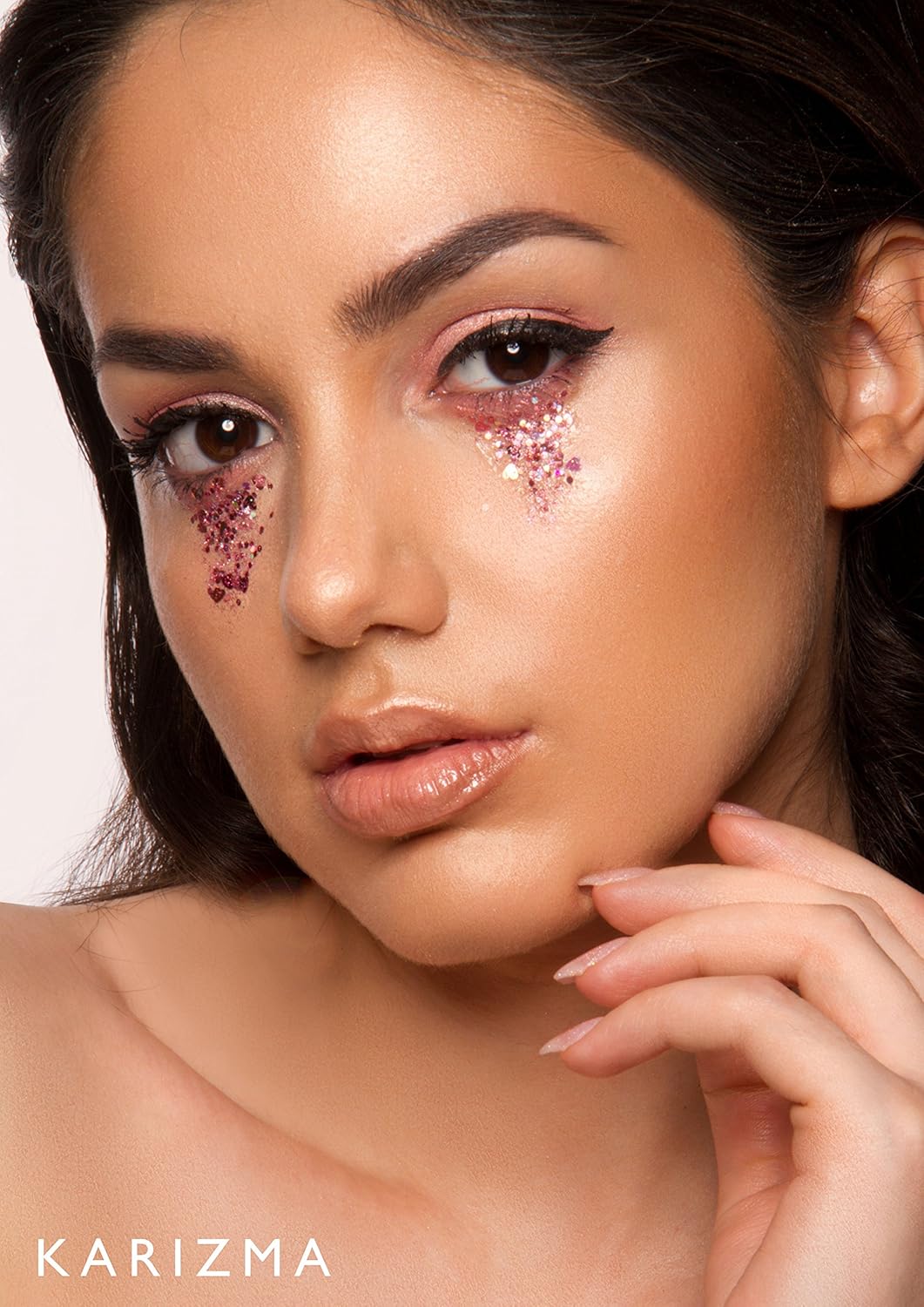 KARIZMA Self Love Heart Glitter. 10g Chunky Face, Hair, Eye, Body for Women. Rave, Festival Accessories, Cosmetic Makeup. Loose Set