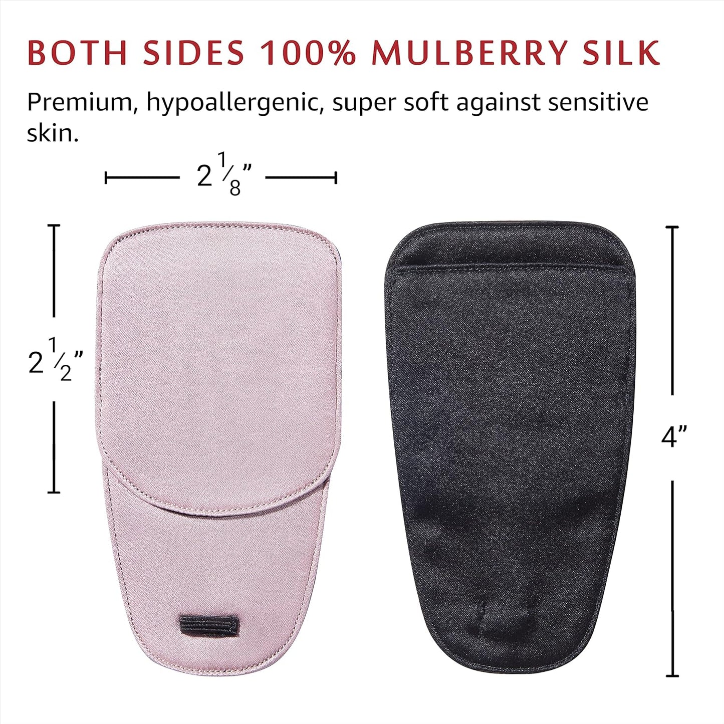 Astropic Large Silk Eye Patch for Adults Kids Big Glasses to Cover Either Eye (Large, Dusty Rose Pink)