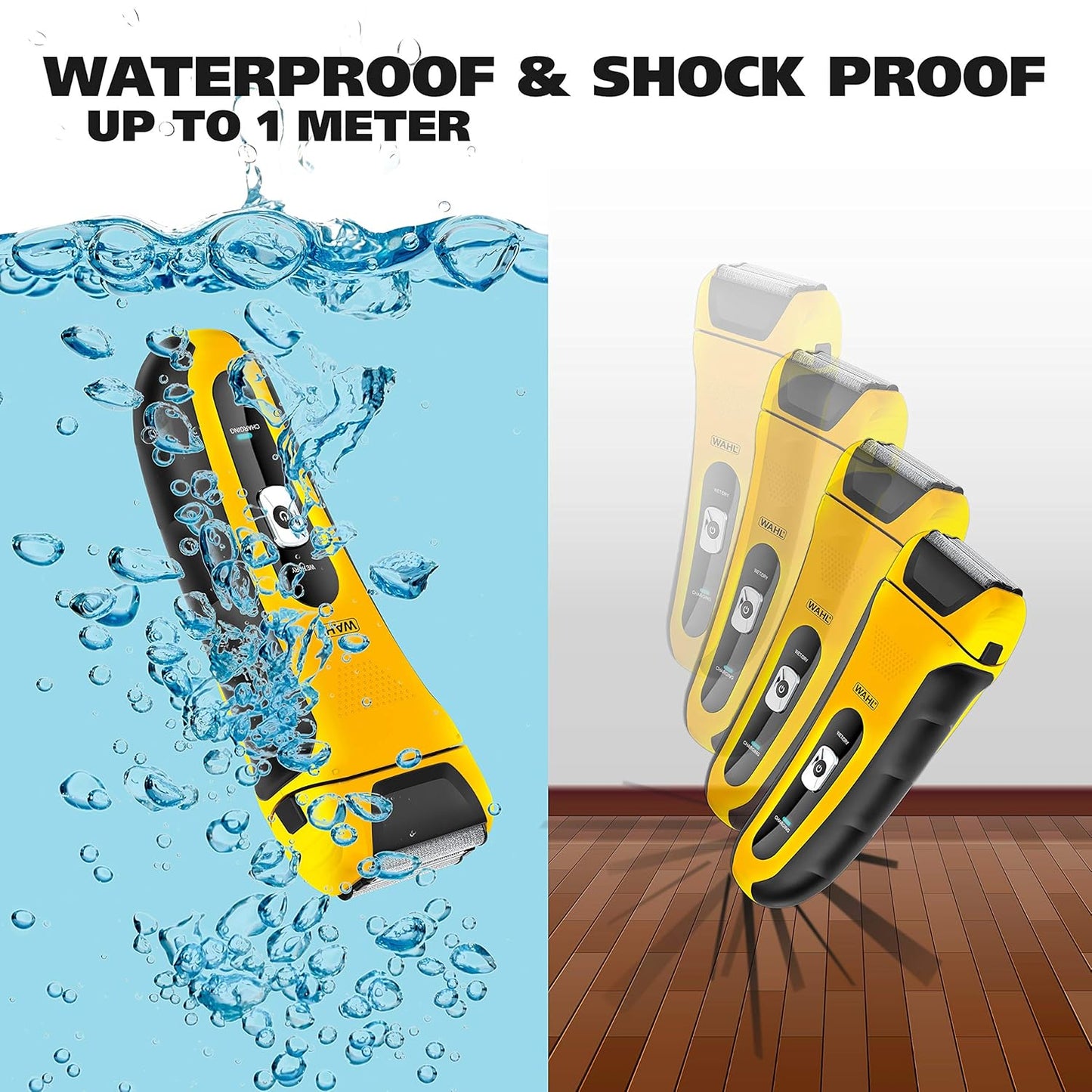 Wahl 7061-100 LifeProof Rechargeable WaterProof Wet/Dry Lithium-ion Shaver