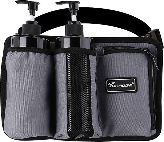 Massage Oil Holster Massage Bottle Bag Lotion Holster Massage Therapist Massage Oil Holster Massage Lotion …(3kd9D-Gray)