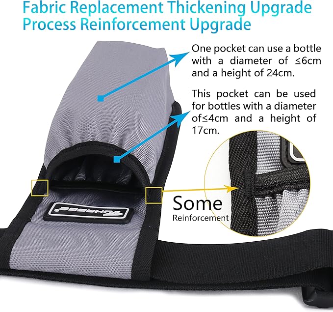 Massage Oil Holster Massage Bottle Bag Lotion Holster Massage Therapist Massage Oil Holster Massage Lotion …(1kd9D-Gray)