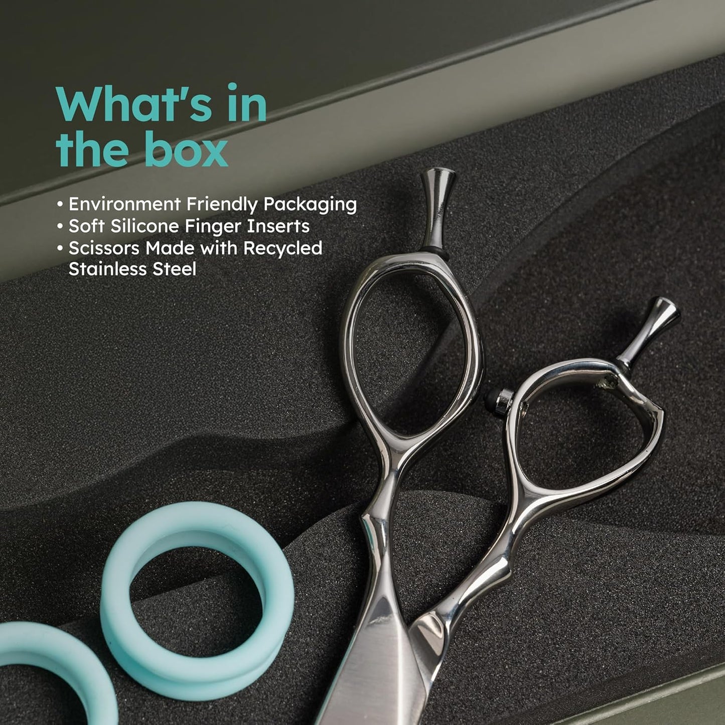 6" Professional Hair Scissors – Barber Shears Made with Premium VG10 Steel, Lightweight, Razor-Sharp, Handcrafted with Ergonomic Handle and Convex Blade, Also Great for Home Use | K9 Shears