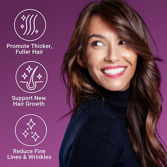 FORCE FACTOR Hair Growth Accelerator Capsules, Lustriva & Biotin to Promote Thicker, Stronger, Fuller Hair, Women Hair Growth Vitamins, Clinically Studied, Supports All 4 Stages of Growth, 90ct