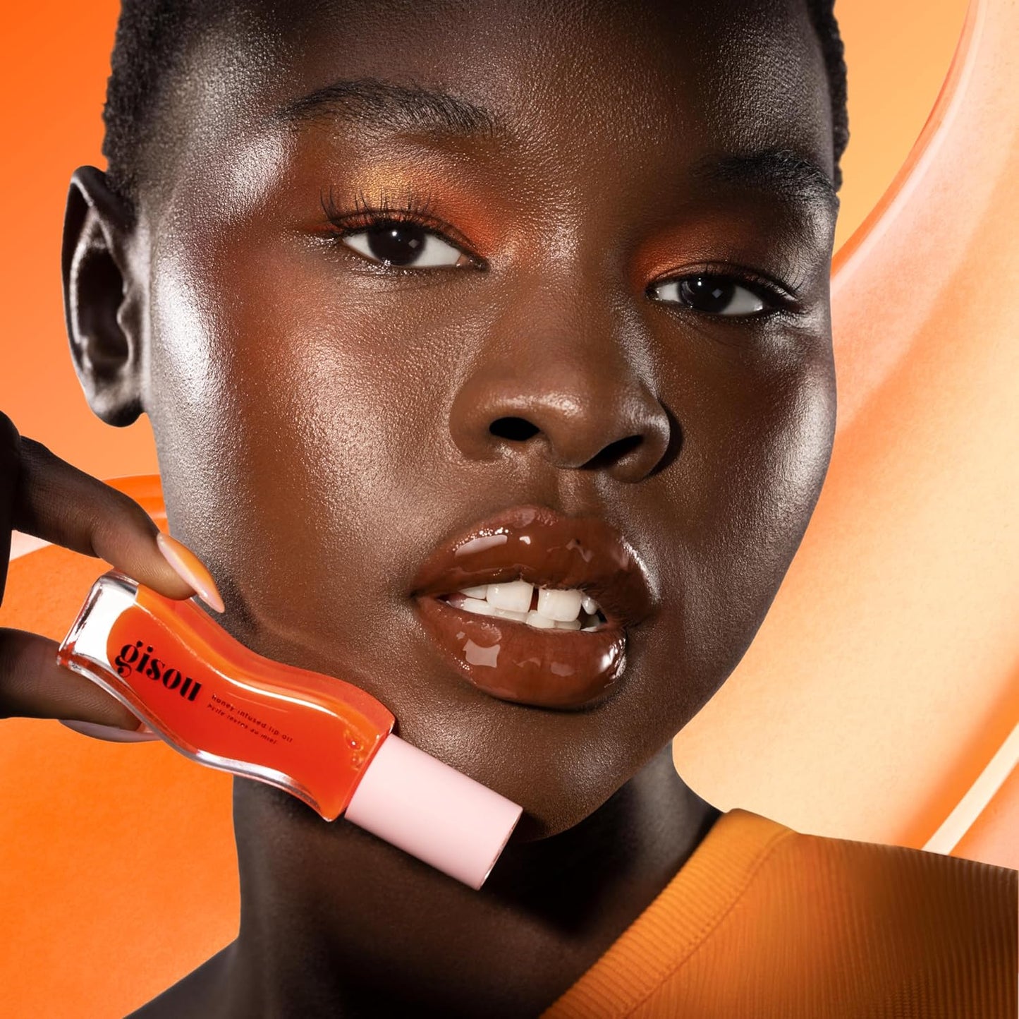 Gisou Honey Infused Hydrating Lip Oil, Nourishing Lip Moisturizer for Dry Lips, 0.27 fl oz (Mango Passion Punch)