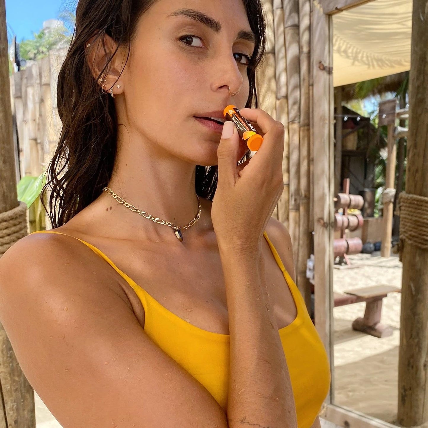 Panama Jack Sunscreen Lip Balm - SPF 45, Broad Spectrum UVA-UVB Sunscreen Protection, Prevents & Soothes Dry, Chapped Lips, Dreamsicle, Pack of 3