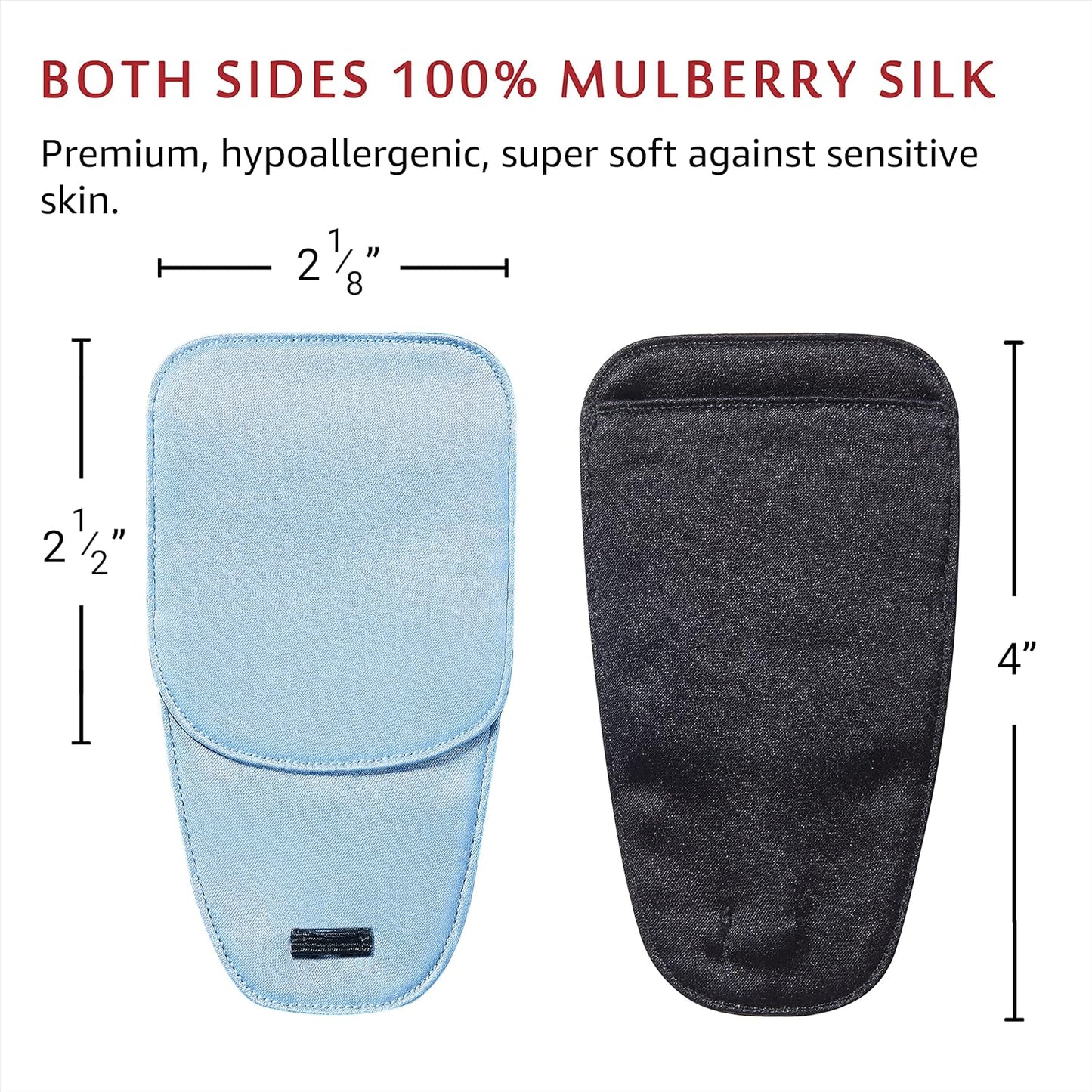 Astropic Large Silk Eye Patch for Adults Kids Big Glasses to Cover Either Eye (Large, Sky Blue)