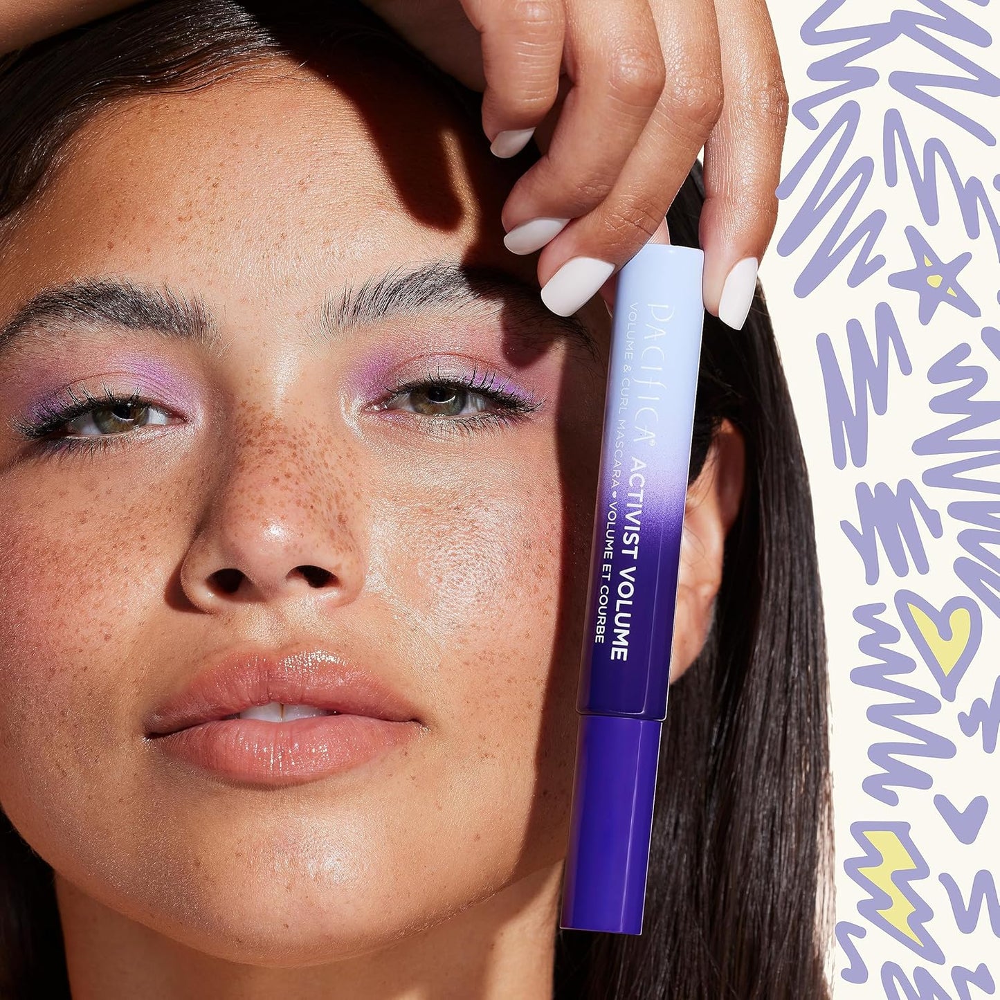 Pacifica Beauty | Activist Curling Mascara | Black | Volume and Length | Vegan Brush | Glass Tube | Clean Eye Makeup | Plant-Fibers | Microplastic + Nylon 6 Free | Vegan, Talc-Free, Cruelty-Free